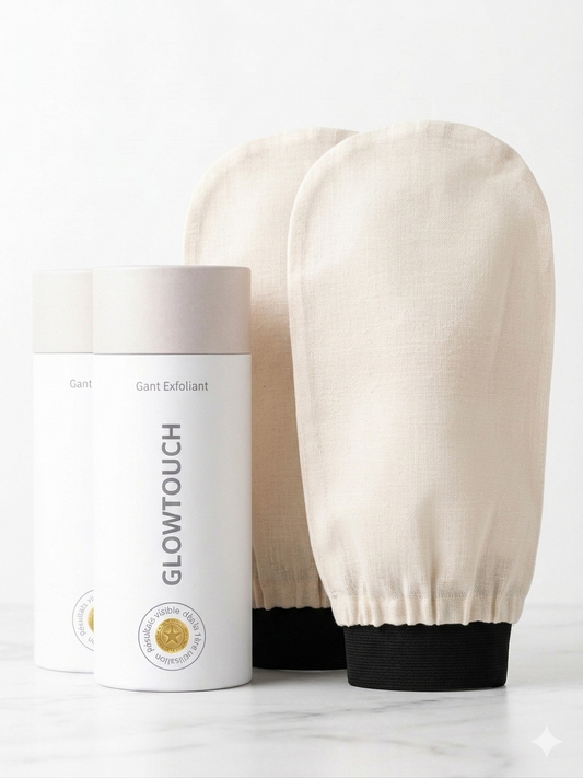 GlowTouch Duo — 2 gants exfoliants anti-poils incarnés